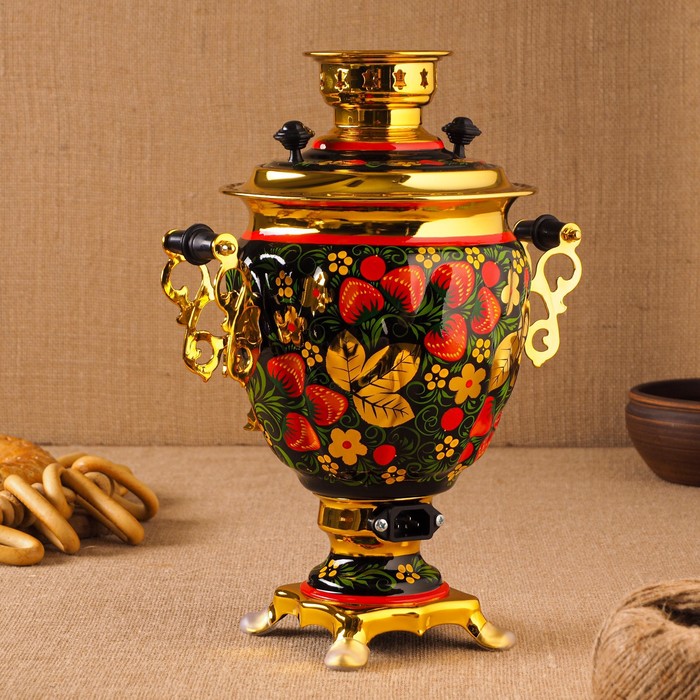 Khokhloma Electric Samovar Set