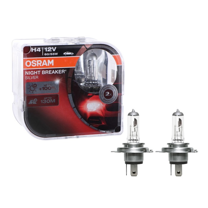 Halogen bulb OSRAM NIGHT BREAKER SILVER H4 60/55 W